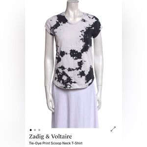 Zadig & Voltaire Monochrome Tie-Dye Tee